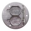 Legrand Wiremold Cable & Cord Management, Rachet-Pro Series Round Duplex Cover Plate for Carpet or Tile, Aluminum, 895TAL view 2