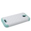 Digital4all(TM) For HTC Desire 510 Diamond Studded Defender Silicone Rubber Skin Hard Case + [FREE LCD Screen Protector Shield(Ultra Clear)+Touch Screen Stylus] (Diamond White / Teal) view 2