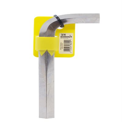 Bondhus 16219 3/4" Hex Tip Key L-Wrench with BriteGuard Finish, Tagged and Barcoded, Short Arm