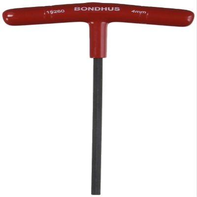 4.0mm Hex T-Handle 6" Length Tagged & Barcoded