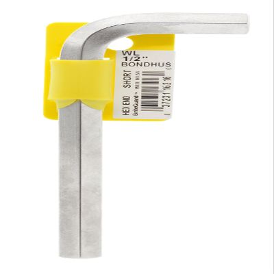 1/2" BriteGuard Plated Hex L-Wrench - Short Tag/Barcoded
