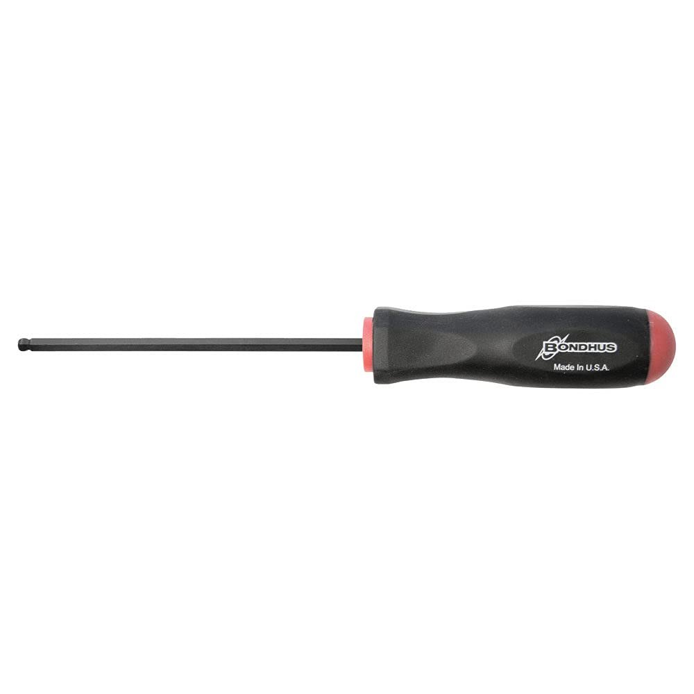 Bondhus 40668 Tagged and Barcoded 6mm Ball End Tip Screwdriver with ProGuard Finish, 137mm