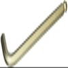 5/8" GoldGuard Plated Ball End L-Wrench Tagged/Barcoded view 1
