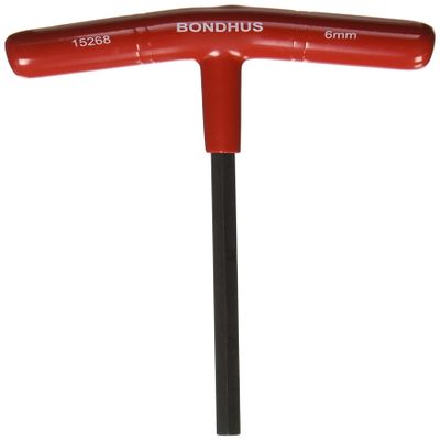 Bondhus 45268 Tagged and Barcoded 6mm Hex Tip T-Handle with ProGuard Finish, 152mm