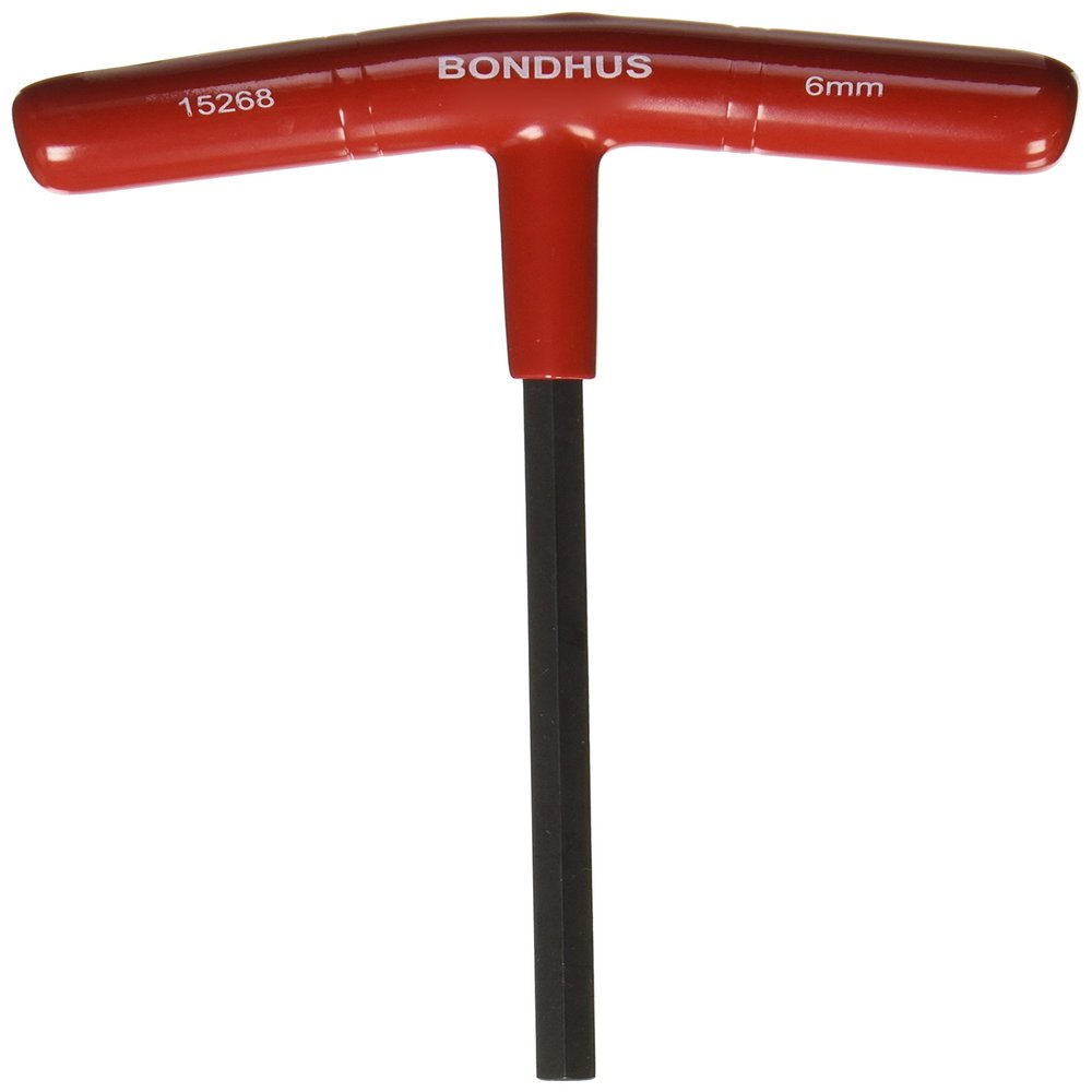 Bondhus 45268 Tagged and Barcoded 6mm Hex Tip T-Handle with ProGuard Finish, 152mm