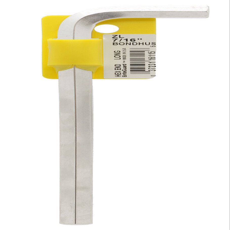 7/16" BriteGuard Plated Hex L-Wrench - Long Tag/Barcoded