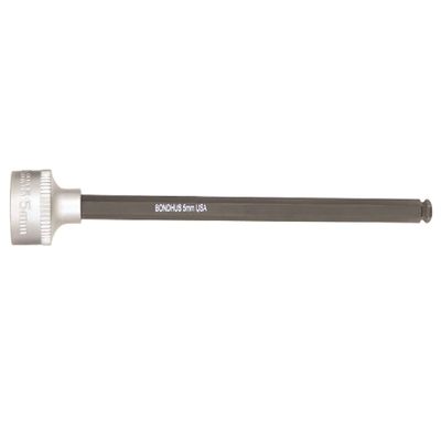 Bondhus 43717 9/16" ProHold 1/2" Drive Socket Ball End Bit with ProGuard Finish, 6"
