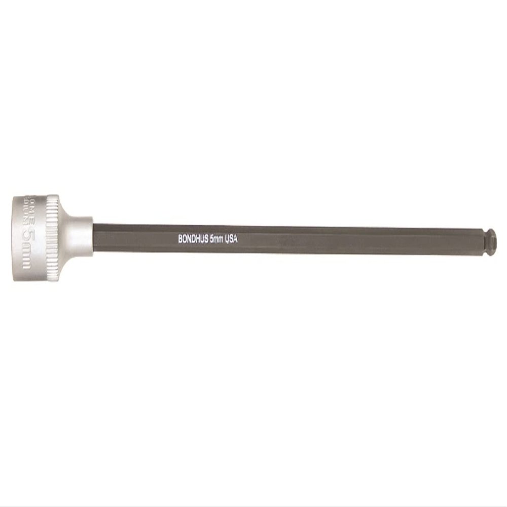 Bondhus 43717 9/16" ProHold 1/2" Drive Socket Ball End Bit with ProGuard Finish, 6"