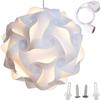 Lightingsky Ceiling Pendant DIY IQ Jigsaw Puzzle Lamp Shade Kit with 40 Inch Hanging Cord (White, XL- 16 inch) view 1