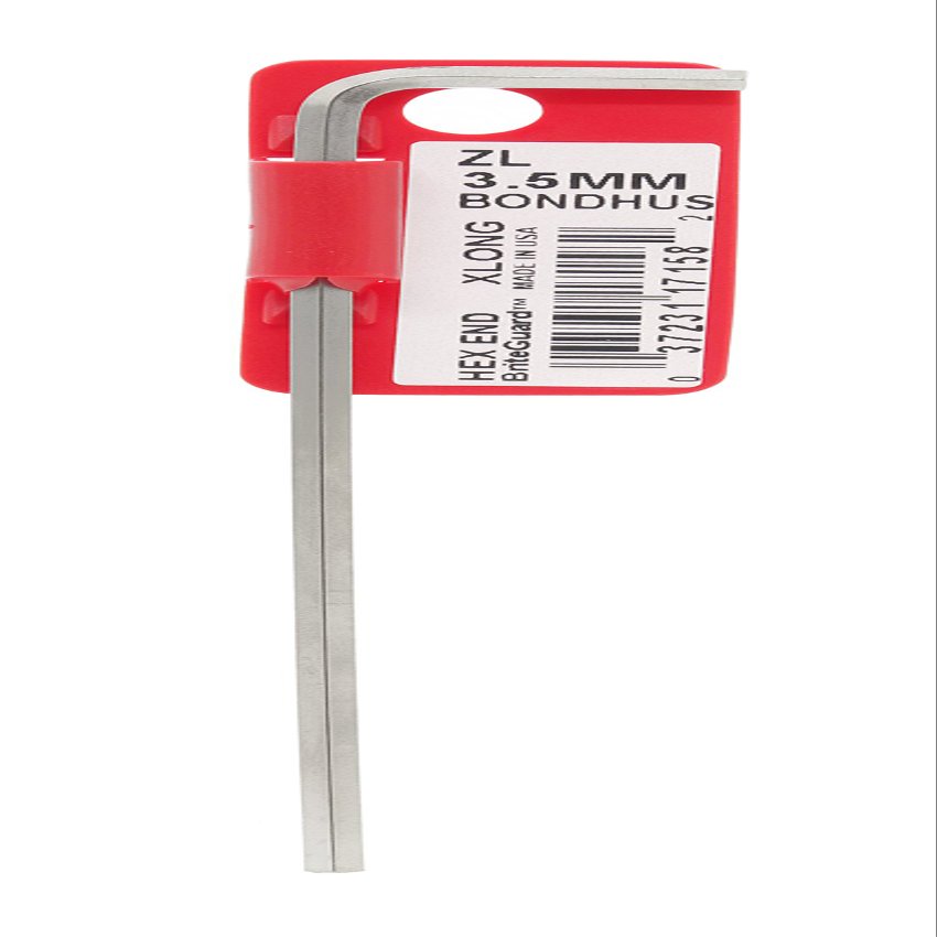 3.5mm BriteGuard Plated Hex L-Wrench - Xlong Tag/Barcoded