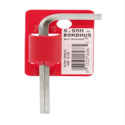 5.5mm BriteGuard Plated Hex L-Wrench - Short Tag/Barcoded