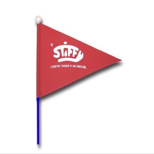 Blue 7 Foot 5/16 Whip Antenna With Flag - Requires 5/16 Quick Release Mount