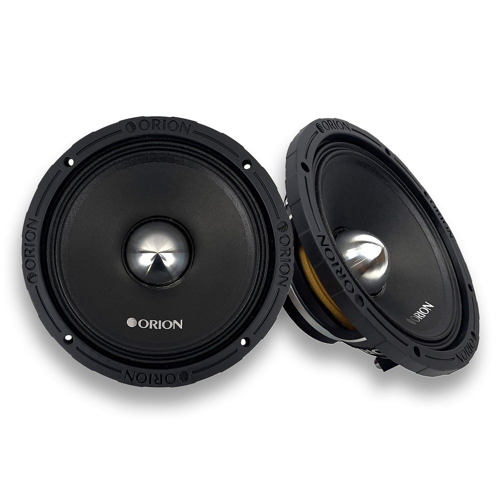 ORION HCCA84N HCCA Series 8 Ultra Efficient Neodymium Midrange Loudspeaker, 2000W Max Power, 500W RMS, 4 Ohm, 2.5 Voice Coil - High Output Pro Car Audio Stereo, Premium Quality Speaker (Pair)