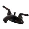Kingston Brass FB625 4-1/4-Inch in Spout Reach Magellan 4-Inch Centerset Lavatory Faucet with Brass/ABS Pop-Up, Oil Rubbed Bronze view 1