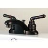 Kingston Brass FB625 4-1/4-Inch in Spout Reach Magellan 4-Inch Centerset Lavatory Faucet with Brass/ABS Pop-Up, Oil Rubbed Bronze view 2