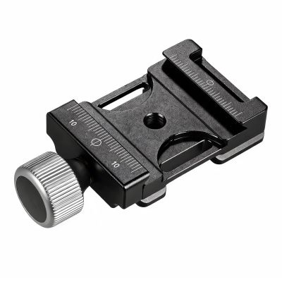 Andoer Mini Adjustable Clamp Aluminium Quick Release Plate Compatible with Arca Swiss QR 38 mm
