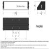 AVFI PM-2RU 2U Bracket, Black Powder Coat Finish Fits PM2-S, PM2-D & PM2-XL Monitor Mounts; TVCB & TVCB-XL Camera Brackets and PM-S-FL, PM-XFL & PM-XFL-Lift Stands view 3