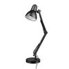 GLOBE Electric 5698601 28" Heavy Base Top Moving Spring Balanced Swing Arm Desk Lamp, Black, On/Off Rotary Switch on Shade, Office Decor, Reading Light, Home Essentials, Room Lighting view 1