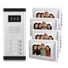 AMOCAM Apartment Video Intercom System, 4 Household Video Doorbell Kits, Wired 7 Inches Monitor, IR Outdoor Camera Support Monitoring, ID Unlock, 2 Way Intercom, 1- Camera and 4-Screen view 1