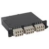 ICC Fiber Optic MPO Cassette LGX Compatible, 24 Fiber OM2 LC to MPO Module, 50/125 Multimode, Beige Adapters, Black, 1-Pack view 1