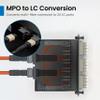 ICC Fiber Optic MPO Cassette LGX Compatible, 24 Fiber OM2 LC to MPO Module, 50/125 Multimode, Beige Adapters, Black, 1-Pack view 4