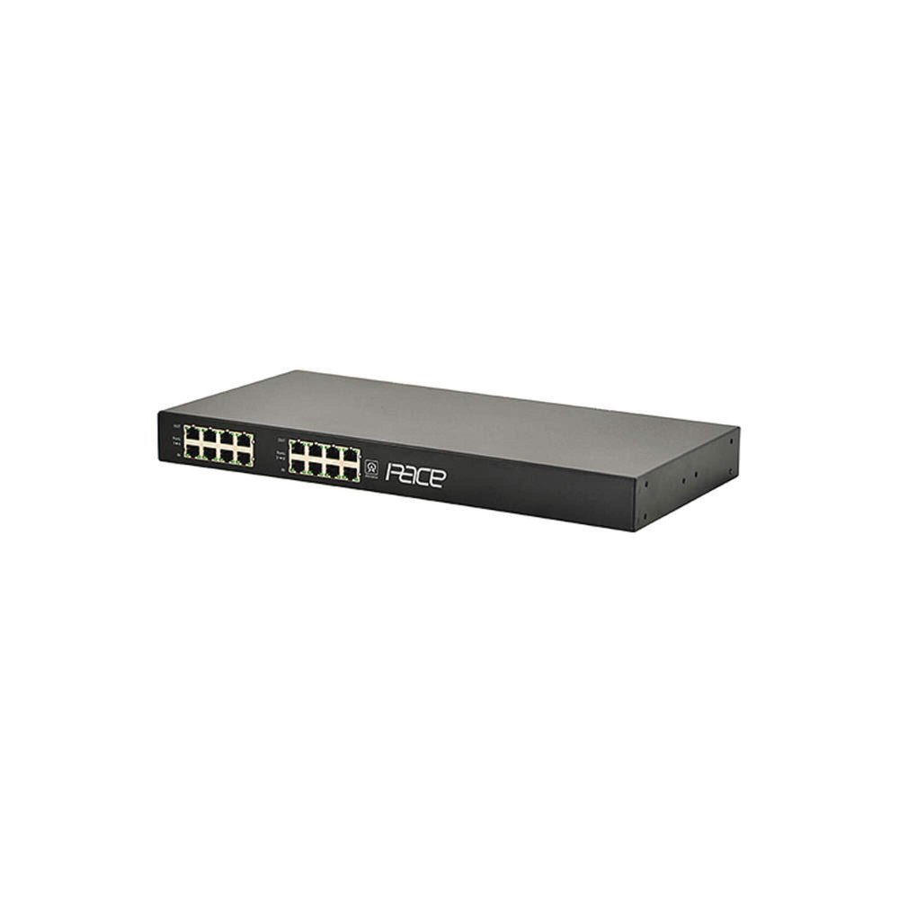ALTRONIX PACE8PRM PoE Extender,19-1/8" W,8 Cam. Inputs,Blk