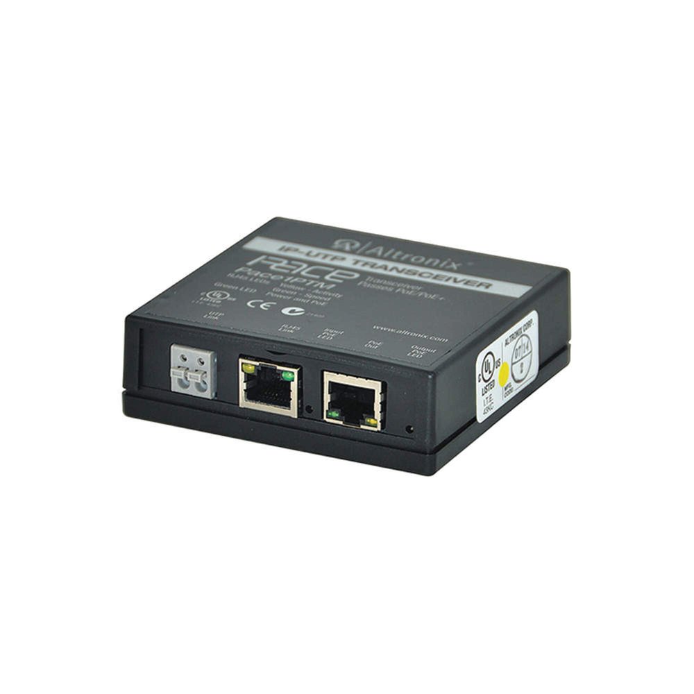 ALTRONIX PACE1PTM PoE Transceiver,3-1/2" W,1 Cam. Input