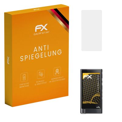 atFoliX Screen Protector compatible with Sony Walkman NW-ZX2 Screen Protection Film, anti-reflective and shock-absorbing FX Protector Film (3X)
