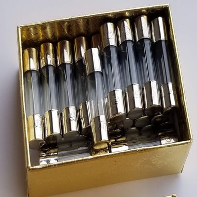 5A 5x20mm Fast-Blow Glass Fuses, 125V, C7/C9 Christmas Lights, 25-Pack