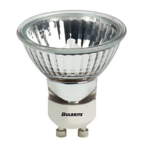 Bulbrite 620135 FMW/GU10 35-Watt Dimmable Halogen MR16 Lensed, GU10 Base, Clear (Pack of 4)