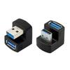 cablecc 1 Set Up & Down Angled USB 3.0 Adapter A Male to Female Extension 180 Degree 5Gbps view 3