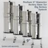 Medium Berkey Base Stainless Steel Stand Raises Your Big Berkey Water Filter System 6" Above Countertop for Easier Dispensing of Filtered Water view 2