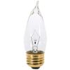 Satco (Total of 20 Bulbs) S3764 25 Watt Turn Tip Medium Base Clear Decorative Light Bulbs view 1