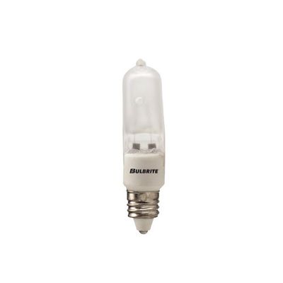 2PK Bulbrite 610072 Q75FR/MC 75-Watt Dimmable Halogen JD Type T4, Mini-Candelabra Base, Frost
