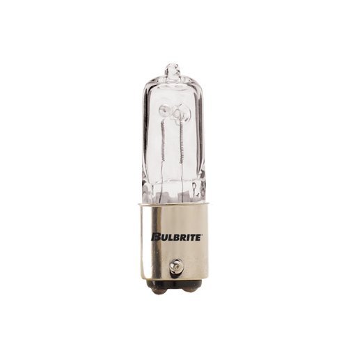 Bulbrite 613076 Q75CL/DC 75-Watt Dimmable Halogen JD Type T4, Double Contact Bayonet Base, Clear (Pack of 4)