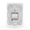 DIGITUS Wallplate for Keystone Jacks, German Type 80x80 Frame, 50x50 Central Plate, Design comp. view 3