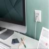 DIGITUS Wallplate for Keystone Jacks, German Type 80x80 Frame, 50x50 Central Plate, Design comp. view 4
