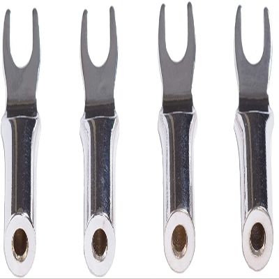 CARDAS AUDIO BTS Premium Banana to Spades Adapters with 6.3MM (1/4") Spades Fork for Speaker Binding Posts - 4 Pieces
