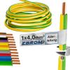 EBROM H07V-U 1 x 4 mm Rigid Conductor Cable, Green/Yellow, Choice from 10 m to 50 m. view 1