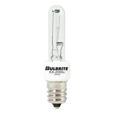 Bulbrite KX20CL/E12 20-Watt Dimmable KX-2000 Krypton/Xenon T3, Candelabra Base, Clear [Pack of 24]
