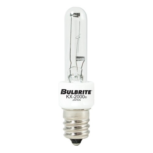 Bulbrite KX20CL/E12 20-Watt Dimmable KX-2000 Krypton/Xenon T3, Candelabra Base, Clear [Pack of 24]