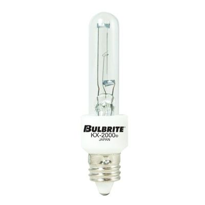 Bulbrite KX40CL/MC 40-Watt Dimmable KX-2000 Krypton/Xenon T3, Mini-Candelabra Base, Clear [6 Pack]
