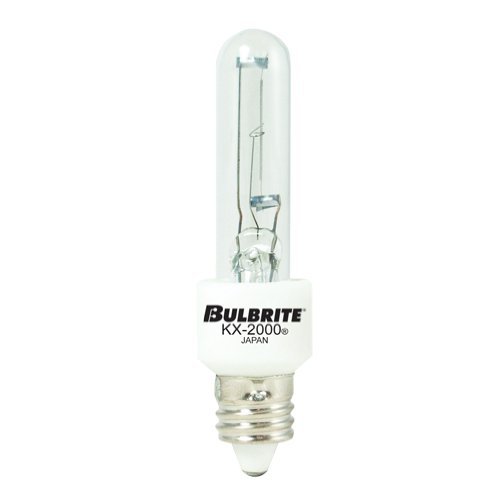 Bulbrite KX40CL/MC 40-Watt Dimmable KX-2000 Krypton/Xenon T3, Mini-Candelabra Base, Clear [6 Pack]