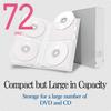 ELECOM Non-Woven Fabric Media File and Clear Case for CD and DVD 72 Disks Storing/Clear/CCD-FS72CR view 2