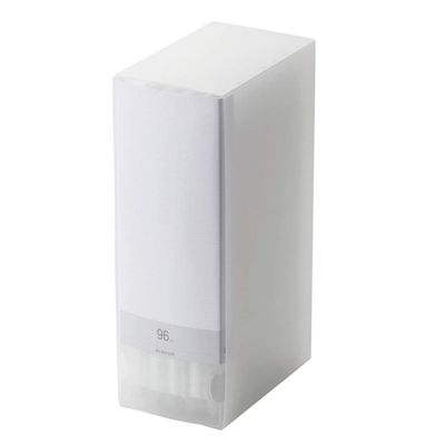 ELECOM Non-Woven Fabric Media File and Clear Case for CD, DVD, and Blu-ray 96 Disks Storing/Clear/CCD-FB96CR
