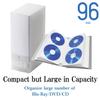 ELECOM Non-Woven Fabric Media File and Clear Case for CD, DVD, and Blu-ray 96 Disks Storing/Clear/CCD-FB96CR view 3