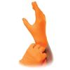 Atlantic Safety Products Orange Lightning Exam Gloves, Disposable, Powder-Free Nitrile Gloves, Orange, Small, 100-Ct view 2