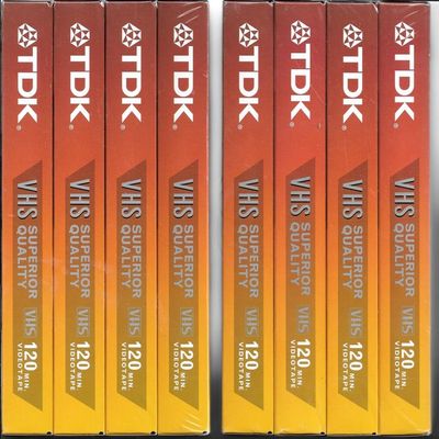 TDK T120 4PK VHS TAPE REVUE