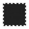 IncStores 8mm Thick Strong Rubber Interlocking Floor Tiles | Flexible Recycled Rubber for a Stronger and Safer Basement, Home Gym, Shed, or Trailer | Black, 3ft 10in x 3ft 10in view 1