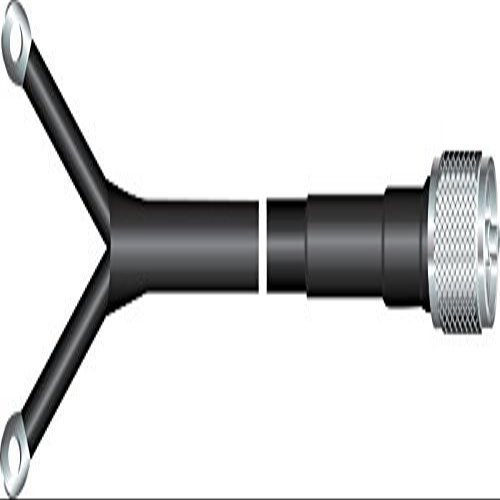 3.0' RG213/U w/ PL259 to Ring Terminals Split 4" WP-HST